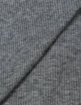 ボタン オフショルダー ニット(GREY)