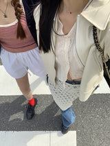 [MADE] Harmo layered knit skirt