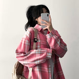 Week oversized fit checkered shirt