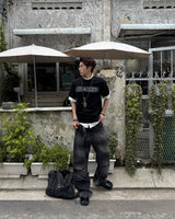 KMC “GIVE AWAY” シャドーボクシーフィットTシャツ