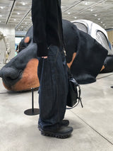 ベリティツータックカーブドデニムパンツ