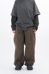 Eco Knee Incision カーブワイドパンツ