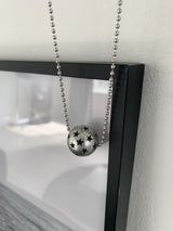 Star Stamping Ball Long Necklace