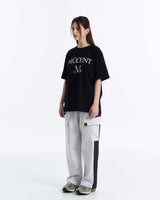 BASIC LOGO HALF T (Black, White) 