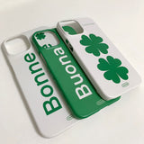 [MADE] buona fortuna clover iphone hard case