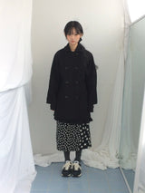 Raglan A-line coat