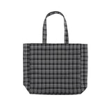 Check eyelet shopper bag 001