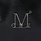 MONIC METAL LOGO FRONT BELTED LEATHER SHOULDER BAG UNISEX