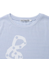 ストライプド ミュージック ノート LS Tシャツ(CV2GFFT554A)