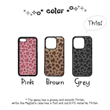 kitsch leopard phone case(gray/magsafe)