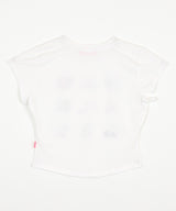 グラフィッククロップTシャツ ホワイト