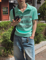 キャッシュドスリム半袖ニット