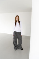 zipper cargo pocket pants(3colors)