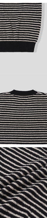 [S/S] Stripe boucle half knit(4color)