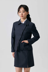 ODE ASYMMETRIC JACKET / CHARCOAL