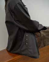 Vintage Synthetic Leather Jacket