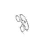 Minimal Line Note 925 Silver Ear Cuff E029-03H