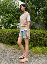4パートデストロイドドットデニムパンツ code 21102
