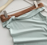 Tahlia Contrast Drape Top