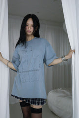 オンラインTシャツ (WHITE / BLUE)