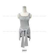 Tian snap layered wrap sleeveless