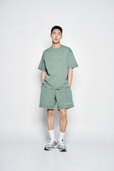 25SS シンプルロゴピグメントショートスリーブTシャツ ライトグリーン