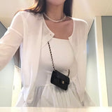 [MADE] Even, see-through long-sleeved cardigan