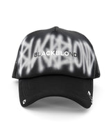 BBD Graffiti Metal Logo Trucker Mesh Cap Dark Ver. (Black)