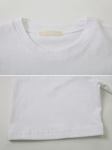 オーシャンプリンティングルーズショートスリーブtシャツ