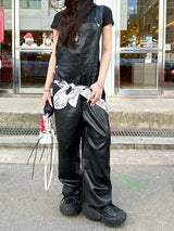 Leather overalls