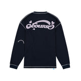 WAFFLE COZY L/S TEE_NAVY
