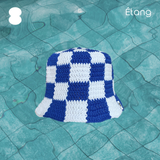 [MADE] Étang Checkerboard Hat﻿ | Blue
