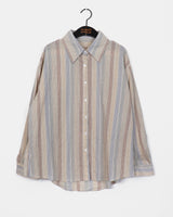  Karia see-through Stripe Shirt