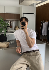 Hidden Air Mesh Muscle Fit Short Sleeve Ties