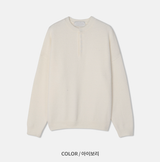  Beleries Simple Henry Neck Overfit Knit