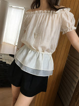 Mellow off shoulder blouse