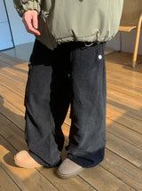 Kitpana Banding Cargo Brushed Corduroy Pants