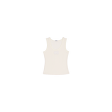 [UPDRAFT]SLEEVELESS COTTON T-SHIRT IVORY