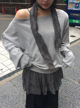 Nuel Off-Shoulder Sweatshirt