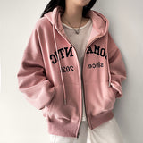 Shine Tantan Embroidered Hooded Zip-Up