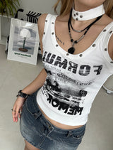 Memor Choker Sleeveless Top