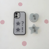 Youth Spirit Power Stone Gray Star Heart Acrylic Smart Tok (MacSafe compatible)
