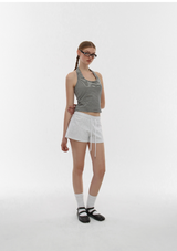 [B-BASIC] Summer Stripe Halter Sleeveless