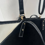 Oliver Color Stitch Big Cross & Tote Bag (Black)