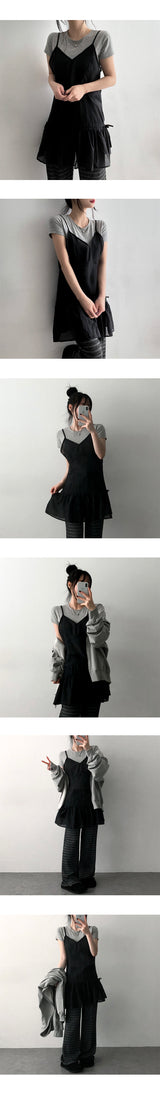 TEN-IT Sleeveless String Layered Dress