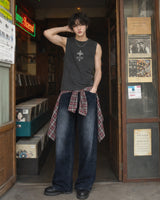 (UNISEX) トリニティ ピグメント ノースリーブ