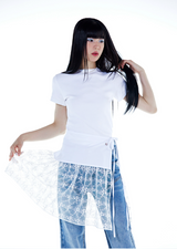 FakiiiシンプルロゴTシャツ_ホワイト
