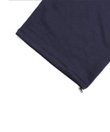 Star Lettering Patch Sweat Pants - Navy