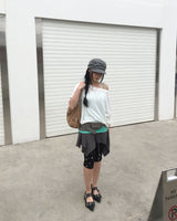 Piercing one shoulder T