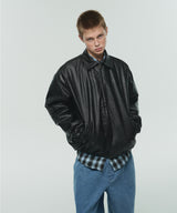 ITZ MINI LOGO VEGAN LEATHER JACKET
